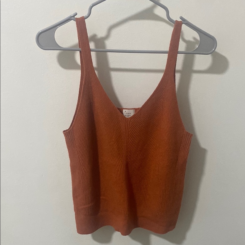 a new day Burnt Orange Tank Top